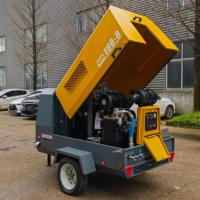 Compresseur d'air diesel mobile certifié EPA 5m³ 6 7 8 bars avec moteur Kubota 7 bars 247 CFM 8 bars pour briseur de béton