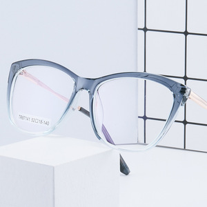 กรอบแว่นตา Tr90 ทรงแคทอาย ขนาด 52 18 140 ป้องกันแสงสีฟ้า สำหรับผู้หญิง เลนส์อะคริลิกเต็มกรอบ ผลิตที่ไถโจว - Product Image 4