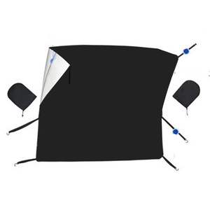 <b>Car</b> Front Windshield Snow Guard Cover 81x59 Inches Silver Polyester Anti UV Heat Waterproof Anti Theft Design - Product Image 3