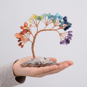 Venta al por mayor <span class=keywords><strong>de</strong></span> cristales naturales hechos a mano grava árboles Chakra modelo <span class=keywords><strong>de</strong></span> cuarzo para la decoración del hogar tallado grabado regalo para la curación <span class=keywords><strong>de</strong></span> árboles - Product Image 1
