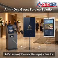 Pantalla Digital LCD de Señalización para Montaje en Pared Kineone, Pantalla de Bienvenida Inteligente, Reproductor de Publicidad para Recepción de Hotel
