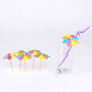 Promotional High Quality Chinese Custom logo Printing Decorative Mini Paper Cocktail <b>Umbrellas</b> - Product Image 1