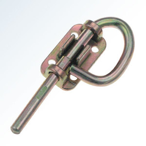 Pestillo de barril de acero galvanizado con resorte, estilo bucle, antirrobo, para puertas de cobertizos exteriores, apartamentos y bodegas. - Product Image 3
