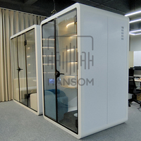 Cabines de bureau modulaires insonorisées, cabine privée insonorisée pour 4 personnes, cabine de réunion pratique à vendre