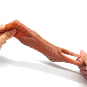 FRRK Monster <b>Dildo</b> Penis Extender Men Daily Enlargement Penis Sleeves for Male Sex Toy - Product Image 2