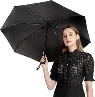 Parapluie pliant entièrement automatique résistant aux UV, personnalisable avec logo, pour adultes, en tissu pongé, 40 options de couleurs, idéal pour les cadeaux d'affaires