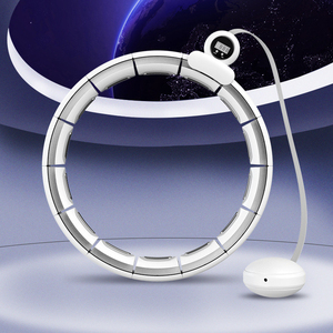 Smart Weighted <strong>Hoop</strong> for Adults Detachable 360 Degree Auto-Spinning <strong>Ball</strong> Fitness Ring <strong>Hoop</strong> Massaging Feature for <strong>Exercise</strong> Circles - Product Image 5