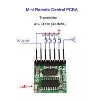 Module émetteur-récepteur sans fil 433 MHz à large plage de tension, décodage, sortie 4 canaux pour télécommande 433,92 MHz