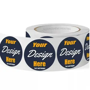 Customize Label Printing Stickers Custom Self-Adhesive Vinyl Stickers Logo Sticker Waterproof Sticker Printing Roll Labels