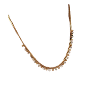 Collier chaîne brillant européen Gaovo en acier inoxydable plaqué or 18 carats avec zircon, bijou élégant pour femme, idéal au quotidien