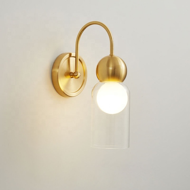 Indoor Luxury Gold/Black Copper Design Decorative Modern LED Creative Wall Lamp Chandelier for Corridor Bedroom Bedside Wall