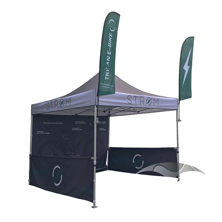 3x3 M de impresión pesado deber comercio mostrar carpa marco de aluminio dosel carpa para eventos al aire libre camping