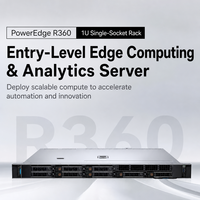 Serveur Rack 1U PowerEdge R360 Intel Xeon E-2400 3.9GHz DDR5 ECC Disques HDD/SSD 2.5/3.5 pouces En Stock