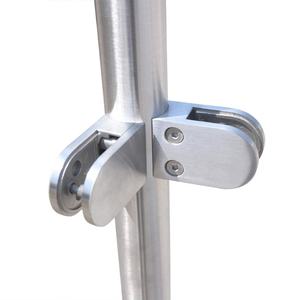 מודרני מעקה <span class=keywords><strong>Inox</strong></span> מרפסת סיפון עגול הודעות זכוכית מעקה SS מעקה - Product Image 5