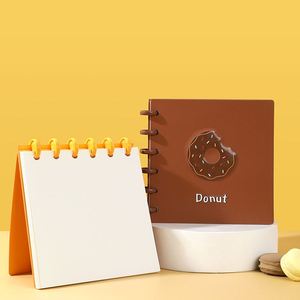 Creative Blank Binder Notebooks Soft Cover Cute Mini Size Custom Logo Disc Bound Notebook Leather Journal Notebook Gift Box - Product Image 4