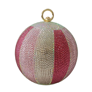 Women Shiny Watermelon Rhinestones Evening Bag Cute Ball Crystal Handbag Top Handle <b>Wedding</b> <b>Clutch</b> Purse for Party - Product Image 2