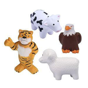 Anti-stress en mousse PU en forme de tigre, personnalisables avec logo, promotionnels, pour enfants de 5 à 7 ans – Meilleures ventes à prix abordable - Product Image 1