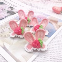 Barrette à cheveux mignonne et douce en forme de fraise pour bébés, accessoire capillaire tricoté à la main, Princesse Carotte pour filles