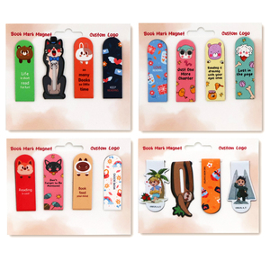 <span class=keywords><strong>Marque</strong></span>-pages en papier découpés sur mesure, style mignon, qualité exquise, designs variés, <span class=keywords><strong>aimant</strong></span> de réfrigérateur - Product Image 4