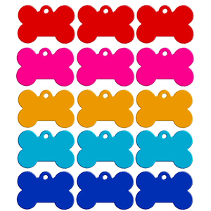 Nhôm Thép Không Gỉ Dễ Thương Giá Rẻ Tùy Chỉnh Pet Id Xương Hình Dạng <span class=keywords><strong>Dog</strong></span> <span class=keywords><strong>Tag</strong></span> Cho Heatpress Trống Laser Anodized Thăng Hoa - Product Image 1