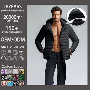 Winter Puffer Jacket 100% Nylon Shell Warm Padded Coat Windproof Water Resistant Casual Winter Outerwear for Men Women Wholesale
