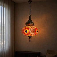 Lampe turque en mosaïque de verre perlé, vente en gros pour hôtels, restaurants et projets résidentiels