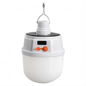 Перезаряжаемый светодиодный фонарь для кемпинга и дома с солнечной батареей, электрическим дисплеем, для уличного использования и аварийного освещения - Product Image 2