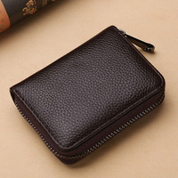 Dompet Kulit Asli Wanita Grosir Ukuran Kecil, Dompet Koin RFID, Penjepit Uang, Banyak Slot Kartu, Dompet Wanita Model Pendek, Harga Murah