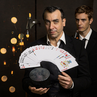 Jeu de cartes de poker et dés personnalisés en tissu français avec motif de cartes à jouer, finition lin noir plaqué, pour couple, Grand Maître