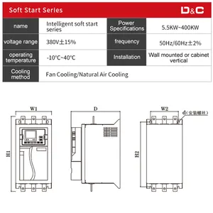 Shanghai Delixi 380V 440V 3 Phase Intelligent Online Motor Soft Starter Manufacture For Pumps