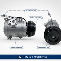 Compresseur de climatisation automatique 10S17C OE 88320-6A170 12V R134a pour Toyota Land Cruiser Prado 120 Vente en gros