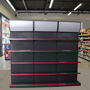 Rayonnage résistant simple face de gondole en métal pour l'affichage de supermarché libre - Product Image 1