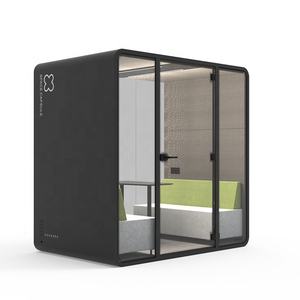 Soundbox Mobile Silence 4 Places Cabine de réception Bureau Pod Porte vitrée intérieure Réduction <span class=keywords><strong>du</strong></span> <span class=keywords><strong>bruit</strong></span> Insonorisé Meeting Pod - Product Image 2