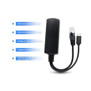 Répartiteur PoE USB-C 48V vers 5V 2.4A, adaptateur isolé 10/100 Mbps compatible IEEE 802.3af/at, boîtier ABS 12W pour caméra IP CCTV - Product Image 3