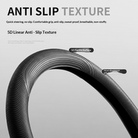 Housse de volant de voiture en silicone ultra-fine antidérapante universelle sans anneau intérieur, respirante et fraîche pour l'été
