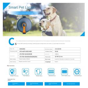 อุปกรณ์ติดตาม GPS สัตว์เลี้ยงอัจฉริยะไร้สายกันน้ำ IP67เครือข่าย4G กันสูญหายระบบติดตาม GSM & LBS - Product Image 5