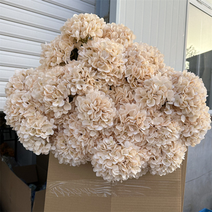Fleurs artificielles en soie synthétique en gros, fleurs d'<span class=keywords><strong>hortensia</strong></span> simples de haute qualité pour la décoration de mariage - Product Image 2