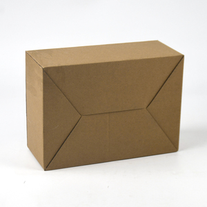 Boîte à fond verrouillable en carton ondulé avec logo personnalisé, avec finition mate, carton d'expédition écologique en kraft avec languette de sécurité - Product Image 3