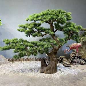 Fábrica personalizar alto verde ciprés artificial bonsái interior exterior grande falso pino <span class=keywords><strong>para</strong></span> decoración de paisajismo de Hotel - Product Image 6