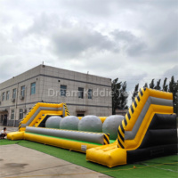 Terrain de jeux gonflable balle sautante essuyer les jeux de balle d'obstacle jeux de cours balles rebondissantes pour les installations de divertissement