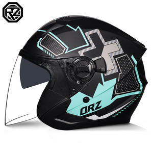 Casque demi-face Orz certifié quatre saisons pour hommes et femmes, double visière, casques de sécurité ABS, nouveaux, homologués DOT pour vélo électrique - Product Image 5