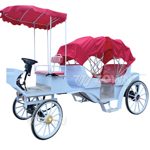Elegante Carruaje Eléctrico sin Caballos, con Toldo Opcional, para Recorridos Turísticos en Hoteles, Resorts, Bodas y Lugares Fotográficos - Product Image 5