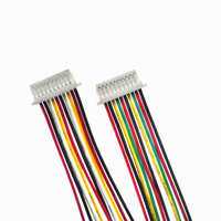 موصلات مايكرو JST 1.0 مم SH 2-7Pin من النايلون/PVC، محول إلكتروني، غلاف موصل ذكر وأنثى