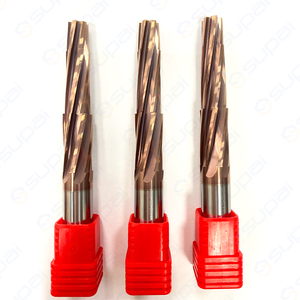 Supal HRC45-60 CNC xoắn ốc khoan lổ 6 sáo thẳng rắn Carbide vonfram thép tisin End Mill phay cắt gỗ kim loại OEM ODM - Product Image 1