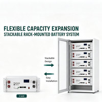 Batterie de stockage intérieure 2,56 kWh 5,12 kWh 10,24 kWh 14,336 kWh, pack lithium pour montage mural ou en armoire, pour maison, magasin, clinique, bureau