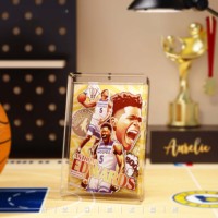 Briques d'anime Art papier 3D Artisanat Acrylique Anime Blind Box Bloc de cristal Carte de star sportive en briques pour collection Souvenir Décoration