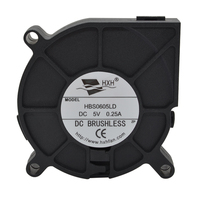 Ventilador DC 6015 60x60x15 mm 5V con Doble Rodamiento de Bolas, 70000 Horas de Vida Útil, Ventilador de Refrigeración por Aire con Aspas de Plástico, OEM ODM CE ROHS