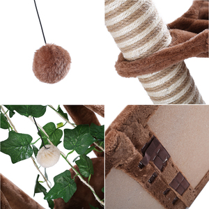 Muebles de gato grande árbol con hamaca con rascador de Sisal Post y gato de la <span class=keywords><strong>casa</strong></span> del árbol - Product Image 5