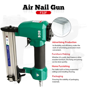 Gran oferta <span class=keywords><strong>Pistola</strong></span> clavadora neumática F32F caja de madera Industrial <span class=keywords><strong>aire</strong></span> 10-30mm <span class=keywords><strong>pistola</strong></span> de <span class=keywords><strong>clavos</strong></span> resistente - Product Image 3