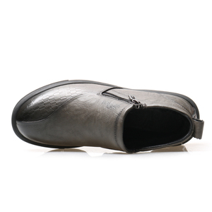 Bottes de sécurité confortables à embout d'acier, chaussures de travail industrielles en cuir pour hommes - Product Image 4